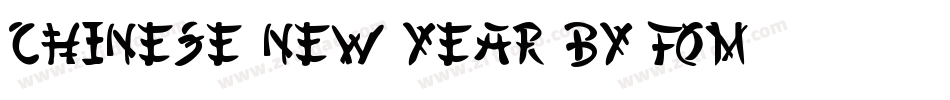 Chinese New Year By Tom字体转换